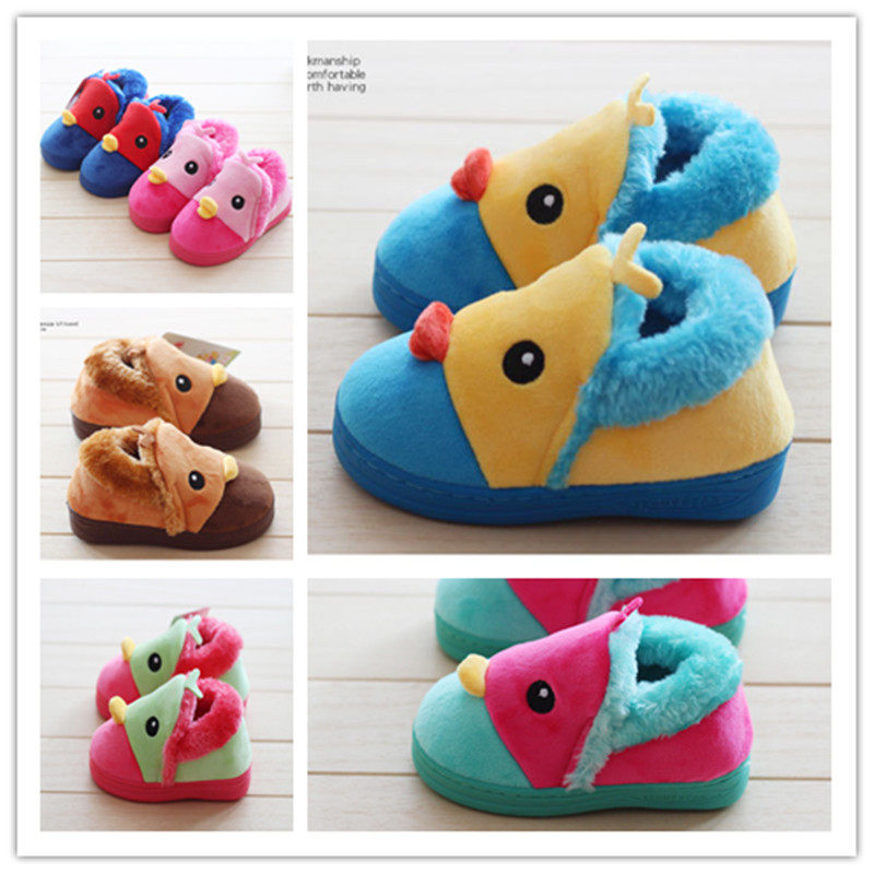 Pantoufles enfants en suède pour hiver - semelle caoutchouc - Ref 1014106 Image 1