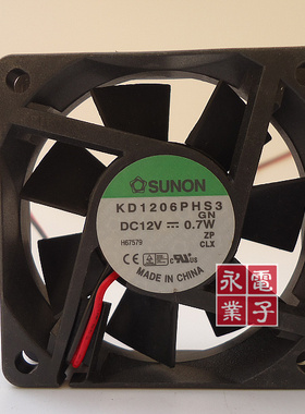 原装SUNON建准 KD1206PHS3 6015 12V 0.7W 6CM散热风扇