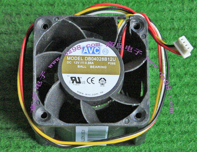 AVC 宏奇 DB04028B12U 12V 0.66A 滚珠轴承 风扇 转速高 风量大