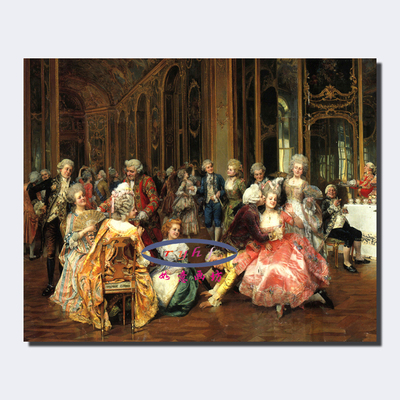 歌舞厅欧洲人物复古世界宫廷油画