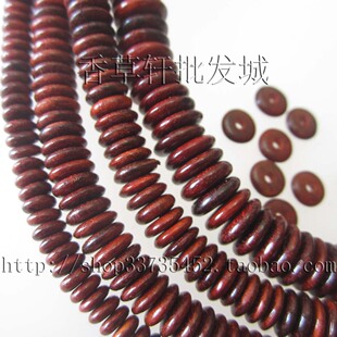 小叶紫檀隔片鼓珠算珠DIY108男女文玩佛珠手链手串配件念珠3918