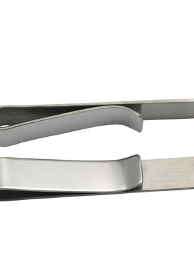 雅缤 不锈钢领带夹 男士50X8mm欧美可激光LOGO个性定制YB34316