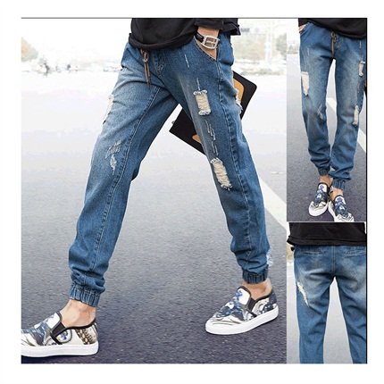 Jeans pour adolescent Sarouel en coton pour automne - Ref 1466522 Image 4