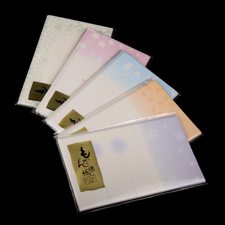 日本进口美浓和纸 摩登怀纸20枚多款选 浪漫和风便笺便签纸茶道具