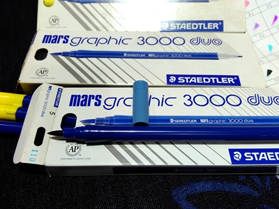 施德楼3000牛仔补色笔