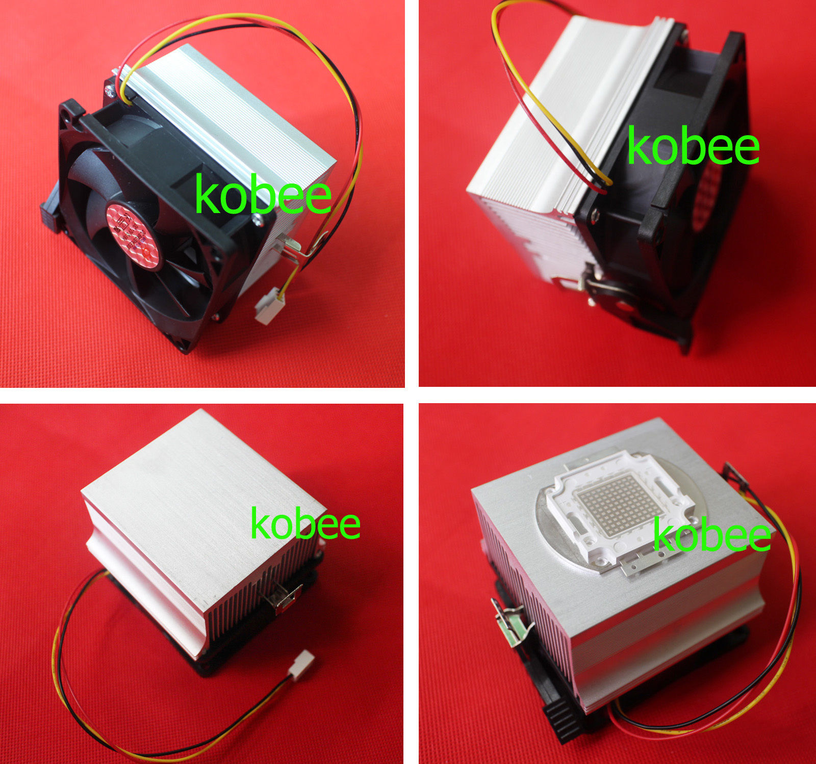 LED大功率散热器50W100W加风扇