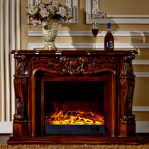 1.2米欧式实木雕花壁炉 电视柜 火炉柜 装饰柜 架 田园美式 炉芯