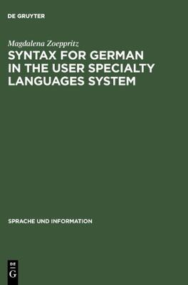 【预售】Syntax for German in the User Specia...