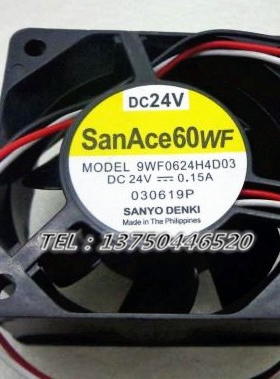 9WF0624H4D03 SAN ACE60WF 三洋 6025 24V 0.15A  发那科变频风扇
