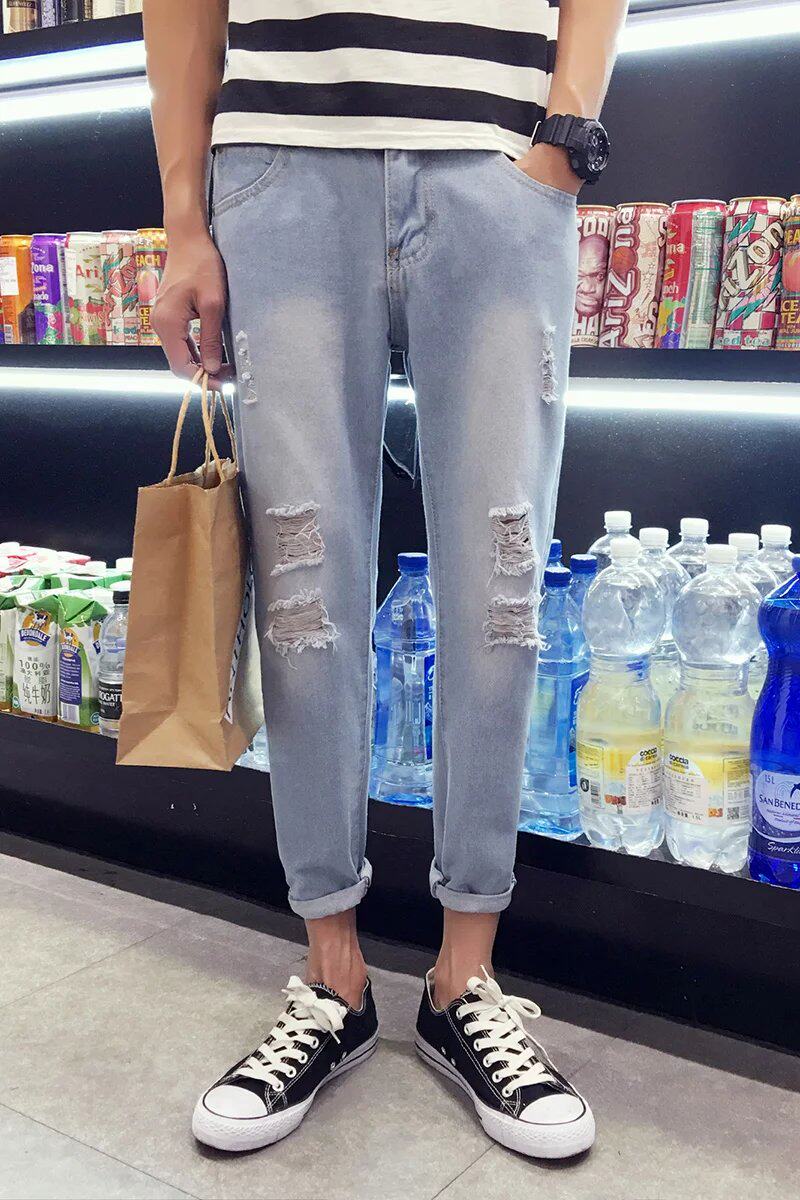 Jeans pour adolescent Sarouel en coton pour été - Ref 1466538 Image 4