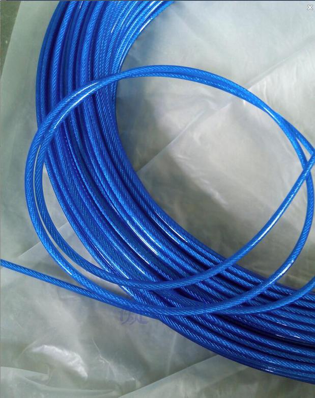tpu钢丝跳绳耐磨钢丝绳直径3.8