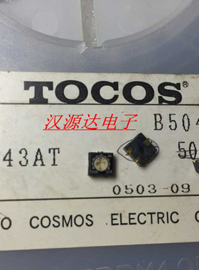 G43ATB504M 500K 5X4.5X2.5MM +字头 TOCOS贴片单圈顶调电位器