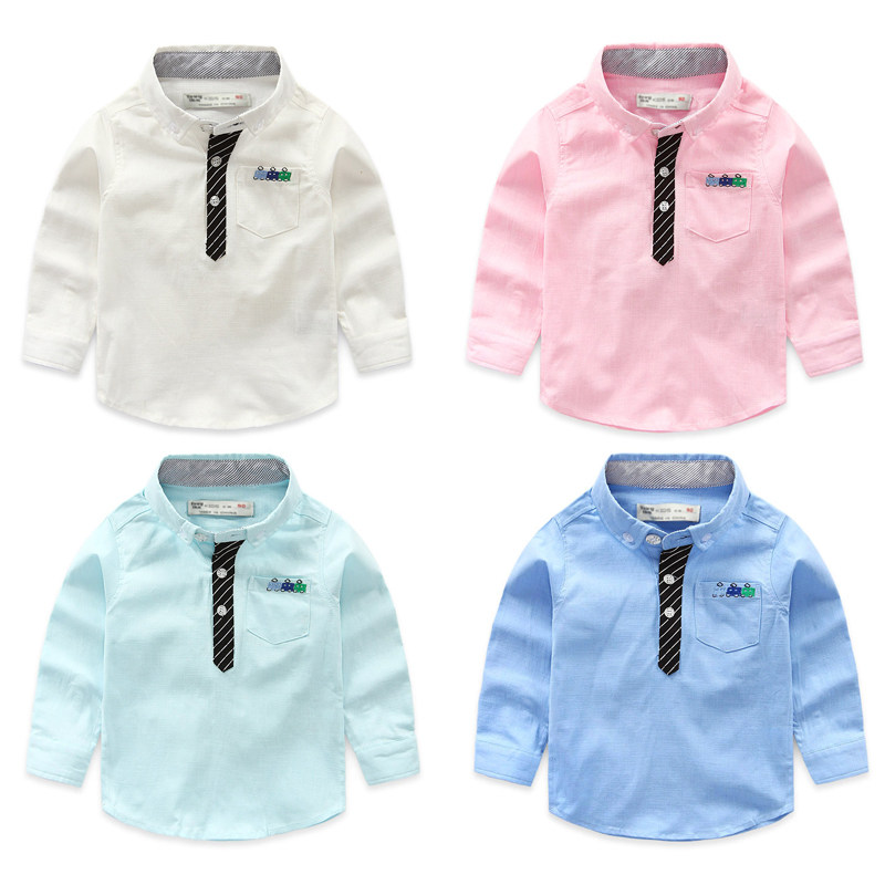 Chemise garcon à manche longue - Ref 2074395 Image 1