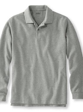 L.L.Bean/宾恩男Polo衫长袖柔软纯棉吸汗保暖休闲正品TA300460
