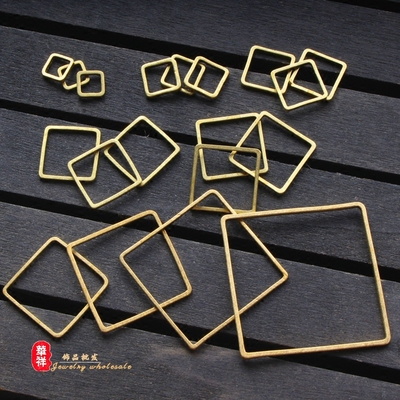 纯铜正方形金属方框形状配件