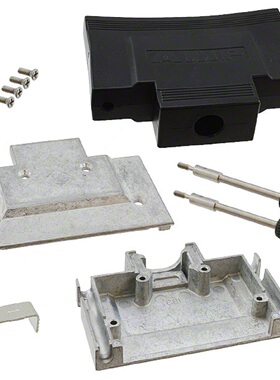 AMP/TYCO SCSI 68P DB型 外壳 螺钉铁壳 带黑色塑料壳 5750752-1