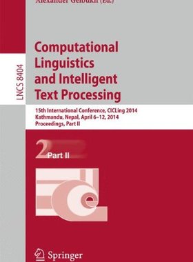 【预订】Computational Linguistics and Intell...