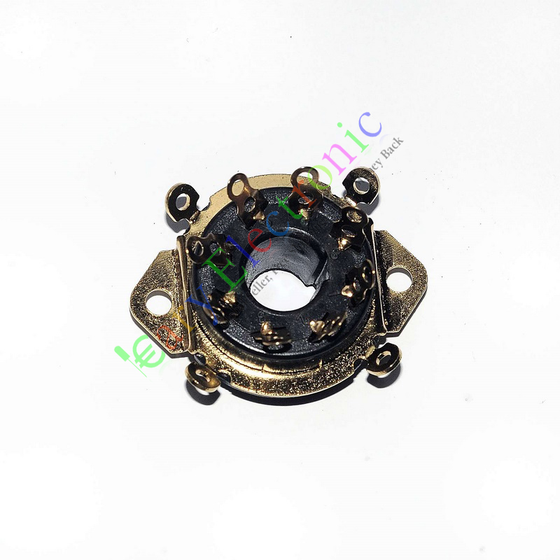 GZS8-A-G八脚电木镀金管座