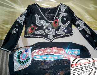 鸿舞衣1484专业量身订做高档奢华 肚皮舞大小各色订做 男式