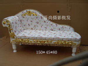 新款/摄影主题背景/婚纱实景道具/影楼家具/欧式宫廷沙发贵妃椅