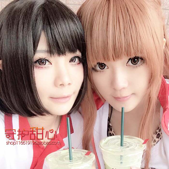 {甜心家日常仿真头皮假发哑光内收假发唐柔全职高手cosplay假发