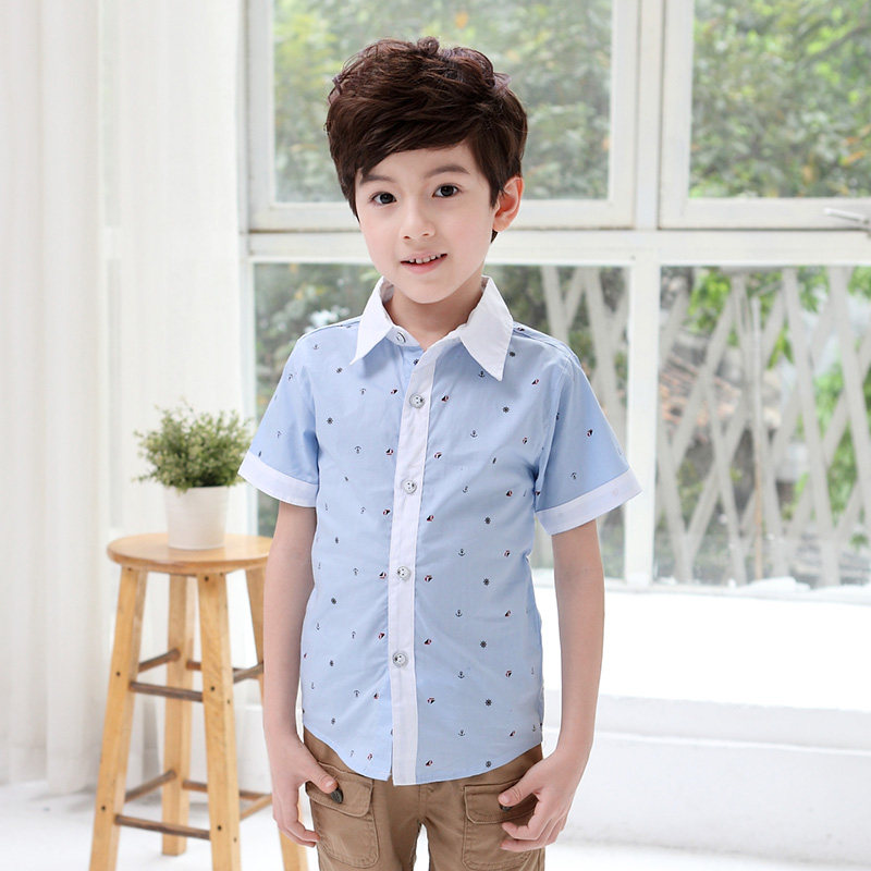 Chemise garcon à manche courte - Ref 2077552 Image 1