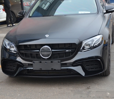 奔驰最新款新E级W213E200L/E300L改装E63S AMG大包围前杠后唇