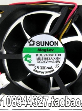 SUNON/建准 6025 24V 6CM 6厘米 KDE2406PTB3 变频器 直流风扇