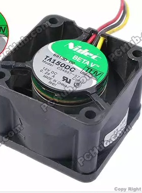 原装 Nidec散热风扇 4CM 12V 0.29A C34957-57 三线 服务器风扇