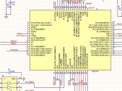 LPC2148开发板原理图 lpc2148最小系统原理图 MAX3232 RS232 ARM