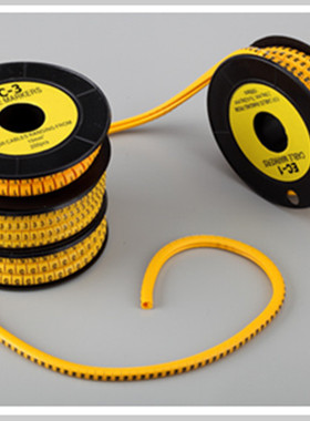 异型号码管EC-1 黄色线号管记号管异型管2.5平方0-9 A-Z 1000只