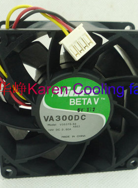 NIDEC VA300DC V35375-58 8038 12V 0.6A 8CM 3线 双滚珠风扇