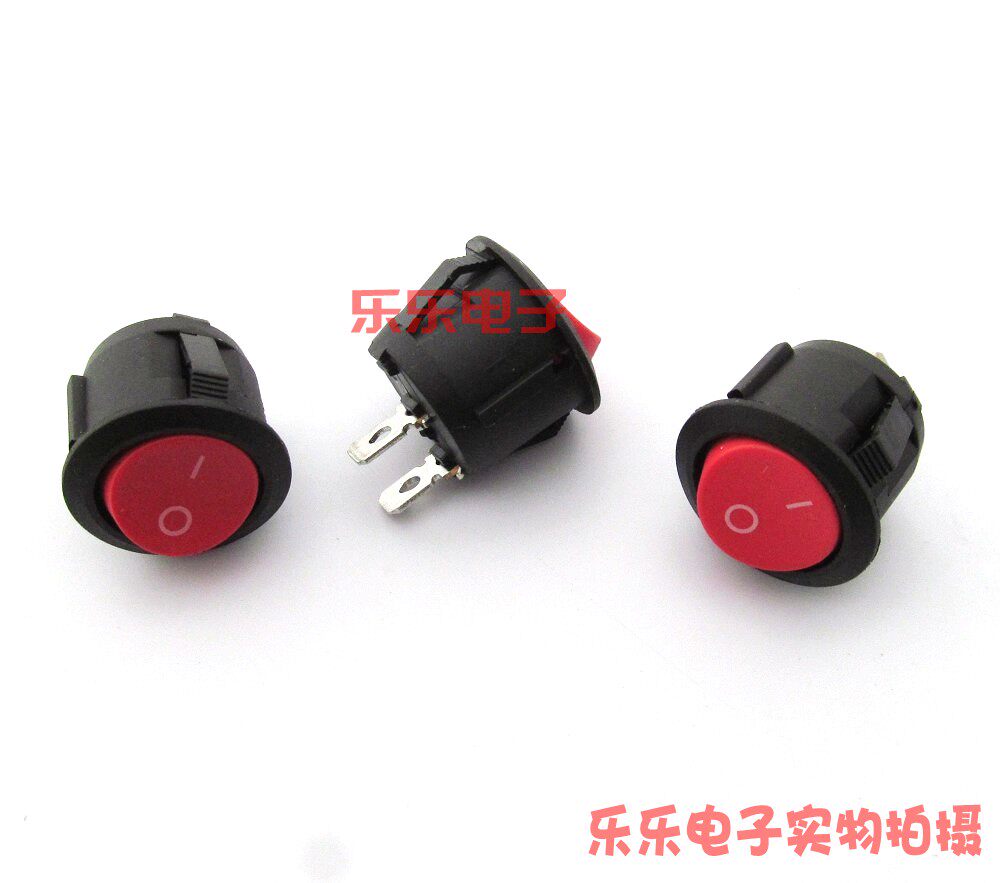 KCD105红色圆形船型开关鸟笼形取暖器烤火电暖炉船形2档电源开关