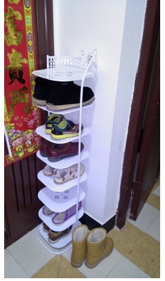 促销6层鞋架 铁艺鞋架7层鞋柜 置物架 陈列架 现货包邮