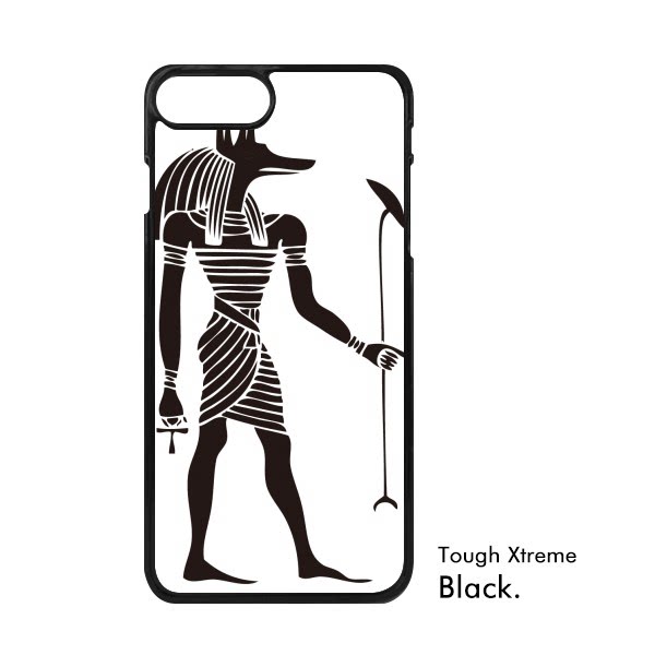 黑白阿努比斯兽人图腾适配apple苹果iphone78112pro手机壳xrmaxs