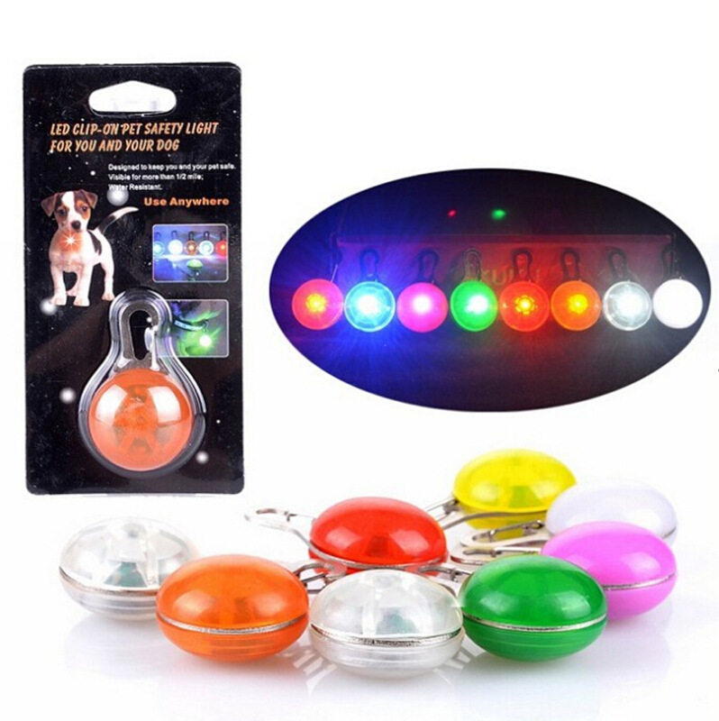 宠物用品LED夜光发光吊坠小型犬泰迪狗狗装饰品吊牌挂坠灯猫铃铛