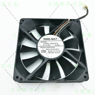 0.05A 8CM 3106KL 滚珠散热风扇 静音 8015 B19 09W NMB 原装