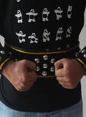 包邮传统武术南拳护腕南拳护腰带钉子护腕钉子护腰带南拳护具