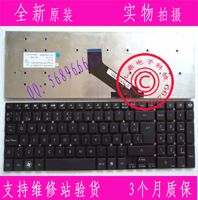 宏基ACER Gateway NV52L NV56R NV55 NV55S NV57H SP 黑色 键盘