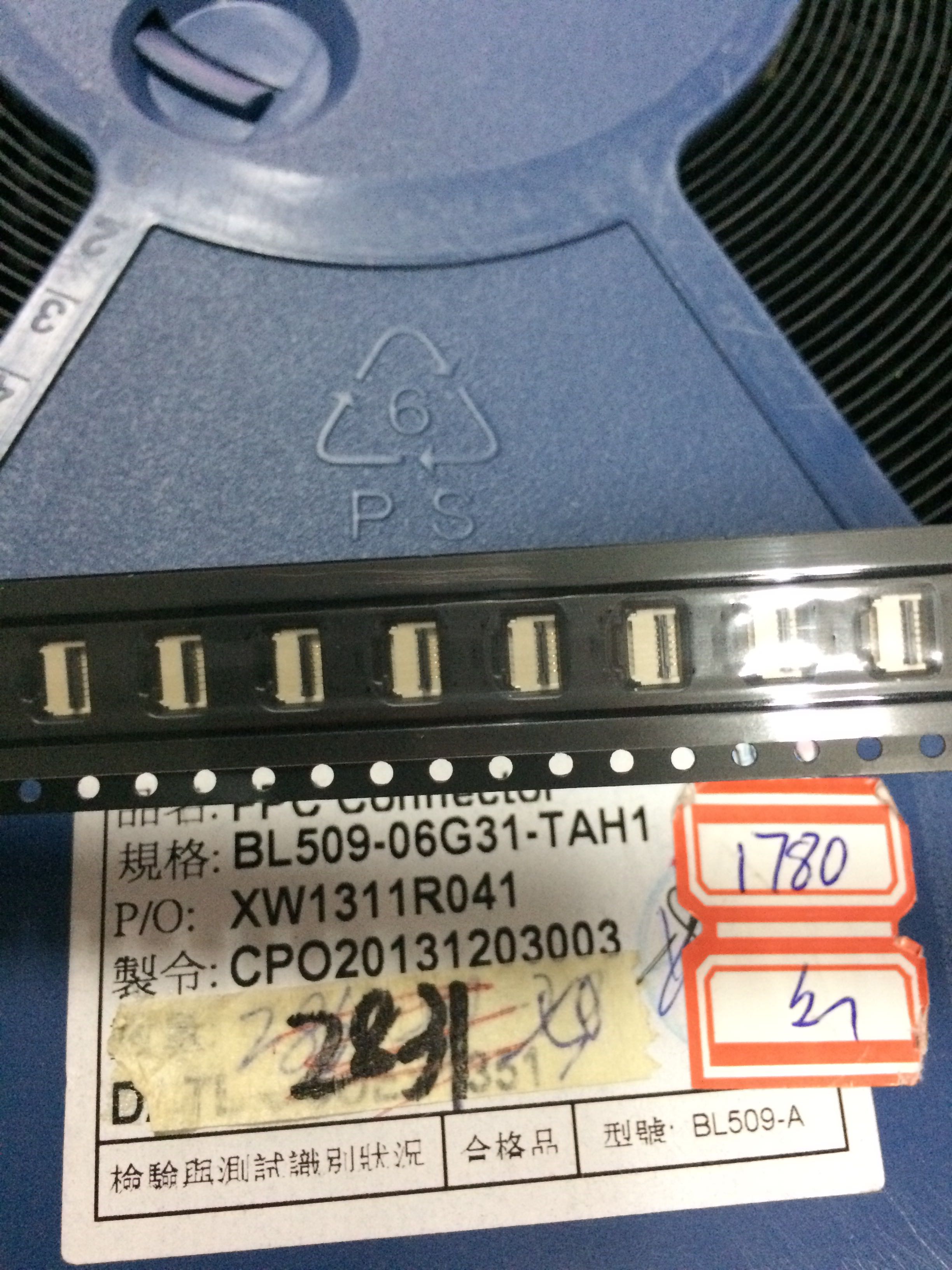 SCG/日慎 BL509-06G31-TAHI FPC连接器 0.5MM 6P 翻盖连接器 原装