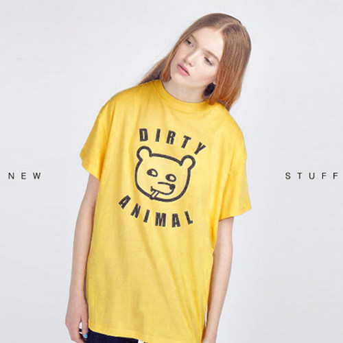 欧洲 Funny 逗趣小熊 宽松 T恤