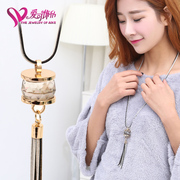 Love ornaments, 16 new style Crystal jewelry fashion jewelry girls fashion sweater chain necklace long clothing ornaments