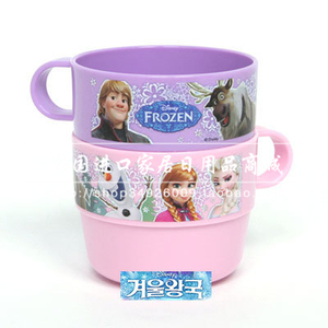 韩国进口正品 冰雪奇缘Frozen 儿童漱口杯 随手杯2P 儿童水杯