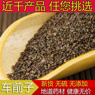 中草药 精选无硫车前籽种子粉 新货野生车前子茶500g克 中药材正品