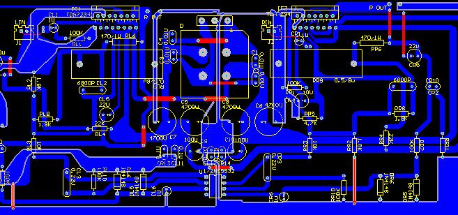 tda7294放大器原理图pcb 音频功率放大器tda7294 ne5532 pcb