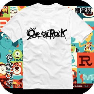 纯棉T恤短袖衣服one ok rockoor日本摇滚乐队taka森内贵宽xxxv