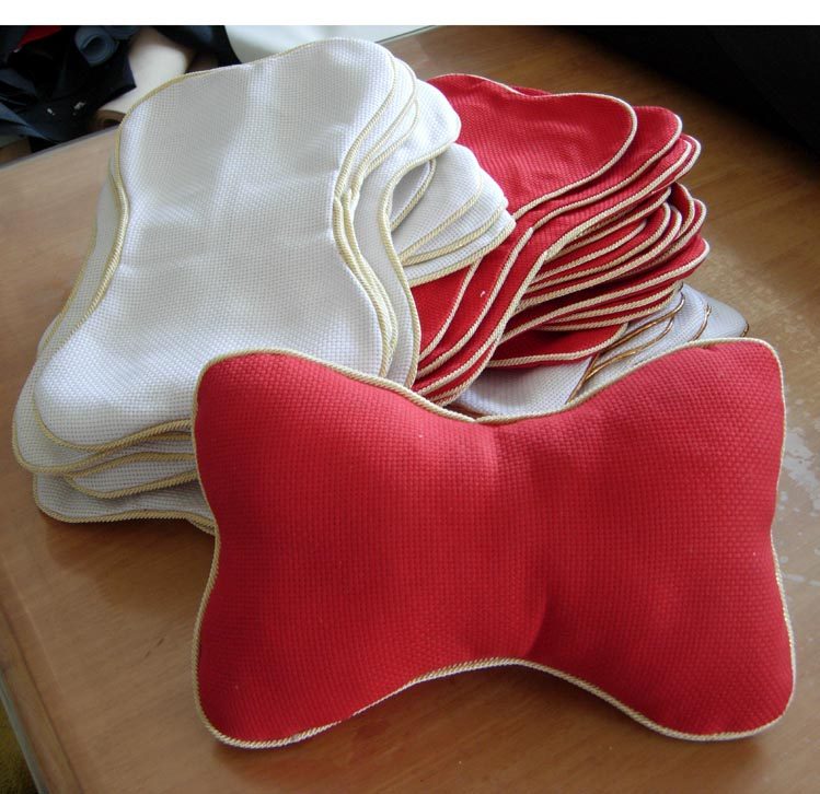 胡丽丽十字绣●HJL纯棉/全棉 车枕/骨头枕/汽车头枕/车用颈枕