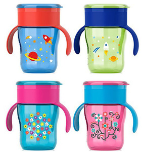 美国AVENT新安怡宝宝防漏学饮杯训练杯 婴幼儿360度魔术水杯