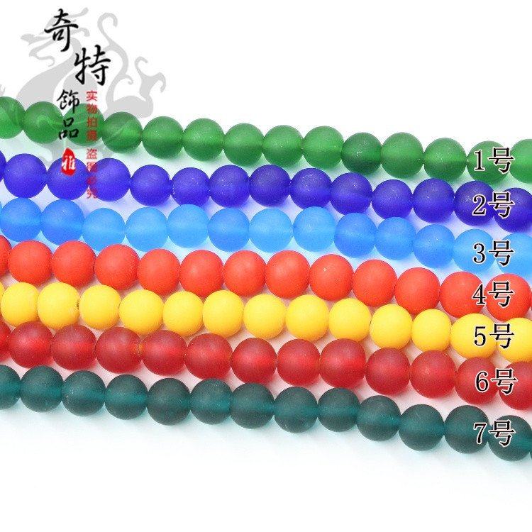 DIY散珠尼泊尔古法手工老琉璃藏式佛珠隔珠配件手串配饰