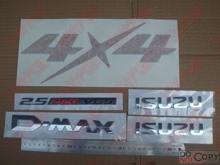 车标 车贴 4*4 ISUZU 2.5DDI VGS 江西五十铃 D-MAX 瑞迈 MU-X